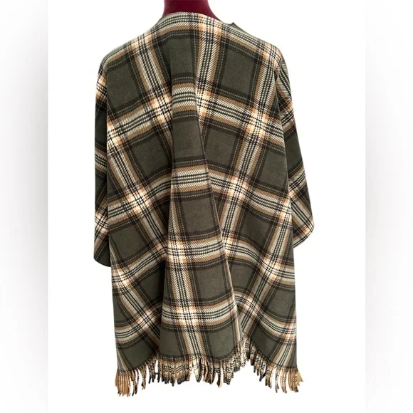 Rachel Rachel Roy reversible poncho blanket shawl - Picture 2 of 11